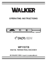 Walker WP11DTB Operating Instructions Manual предпросмотр