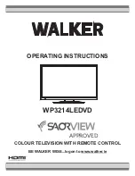 Walker WP19LED Operating Instructions Manual preview