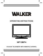 Walker WP19MP4 Operating Instructions Manual preview