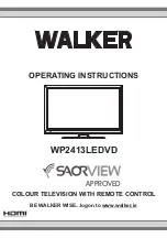 Preview for 1 page of Walker WP2413LEDVD Operating Instructions Manual