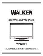 Walker WP32MP4 Operating Instructions Manual preview