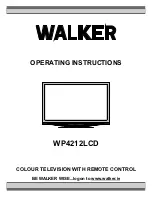 Walker WP3761R Operating Instructions Manual preview