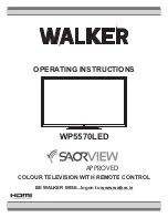 Preview for 1 page of Walker WP5570LED Operating Instructions Manual