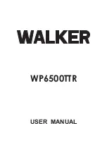 Walker WP6500TTR User Manual preview