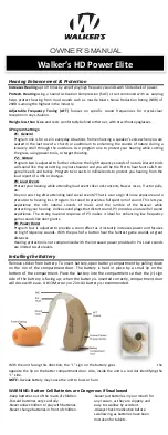 Preview for 1 page of Walker's HDElite User Manual