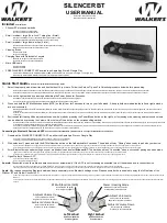 Предварительный просмотр 1 страницы Walker's SILENCER BT User Manual