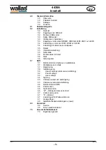 Preview for 3 page of wallas 300-8011V16 Installation And Operation Instruction Manual