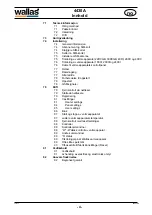 Preview for 4 page of wallas 300-8011V16 Installation And Operation Instruction Manual