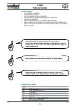 Preview for 5 page of wallas 300-8011V16 Installation And Operation Instruction Manual