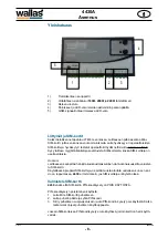 Preview for 8 page of wallas 300-8011V16 Installation And Operation Instruction Manual