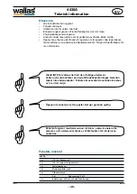 Preview for 49 page of wallas 300-8011V16 Installation And Operation Instruction Manual