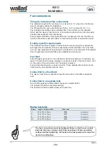 Предварительный просмотр 63 страницы wallas 800 D Technical Information