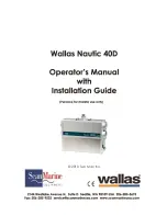 wallas Nautic 40D Operator'S Manual With Installation Manual preview