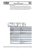 Preview for 40 page of wallas SVB 90 Installation, Operation And Service Instructions