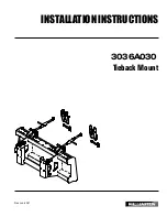 Wallenstein 3036A030 Installation Instructions Manual preview