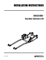 Wallenstein 3652A300 Installation Instructions Manual preview