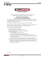 Preview for 41 page of Wallenstein 720124 Operator'S Manual