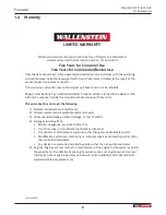 Preview for 6 page of Wallenstein FX110R Operator'S Manual