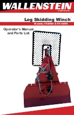 Preview for 1 page of Wallenstein FX8000 Operator'S Manual And Parts List