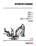 Предварительный просмотр 1 страницы Wallenstein GE605 Operator'S Manual