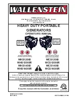 Wallenstein WHS12000 Operator'S Manual preview