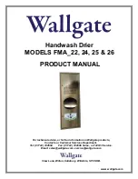 Preview for 1 page of Wallgate FMA 22 Product Manual