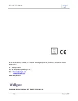 Предварительный просмотр 2 страницы Wallgate WDC400 ELECTRONIC CONTROL Product Manual