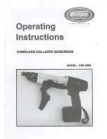 Wallpro CSG-2000 Operating Instructions Manual preview