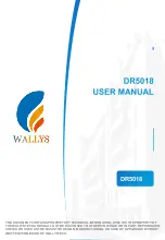 Предварительный просмотр 13 страницы WALLYS DR5018 User Manual