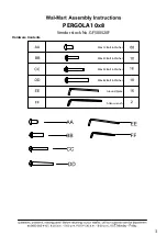 Preview for 4 page of Walmart GFS00520F Assembly Instructions Manual