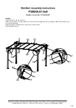 Preview for 13 page of Walmart GFS00520F Assembly Instructions Manual