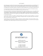 Preview for 11 page of Walrus Systemflo SLB-C Series Installation And Operation Manual