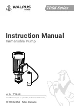 Walrus TPGK Series Instruction Manual preview