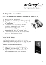 Preview for 19 page of walser Walimex Pro Operator Instruction Manual