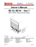 Waltco Lift BZ-33 Owner'S Manual preview