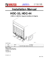 Preview for 1 page of WALTCO HDC-33 Installation Manual