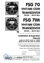 Preview for 1 page of Walter Dittel FSG 60M Installation & Operation Manual