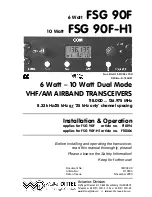 Предварительный просмотр 1 страницы Walter Dittel FSG 90F Installation & Operation Manual