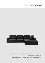 Walter Knoll BLUE TWO Assembly And Operating Instructions Manual предпросмотр