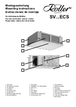 Walter Roller SV ECS Series Mounting Instructions предпросмотр