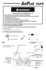 Предварительный просмотр 15 страницы Walter ArcOne AirPlus User Instruction Manual