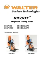 Walter ICECUT 250 Original Instructions Manual preview