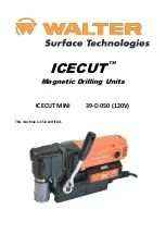 Walter ICECUT MINI 39-D 050 Original Instructions Manual preview