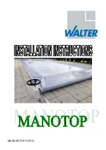 Walter MANOTOP Installation Instructions Manual preview