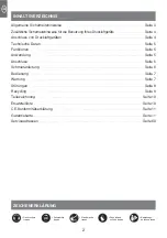 Preview for 2 page of Walter RP7808H Operating Manual