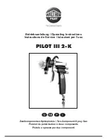 WALTHER PILOT PILOT III 2-K Operating Instructions Manual preview