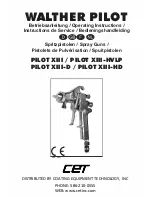 WALTHER PILOT PILOT XIII Operating Instructions Manual preview