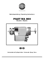 WALTHER PILOT wa800 series Operating Instructions Manual preview