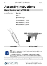 Preview for 1 page of Walther Systemtechnik VMS-05 Assembly Instructions Manual