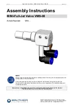 Предварительный просмотр 1 страницы Walther Systemtechnik VMS-08 Assembly Instructions Manual